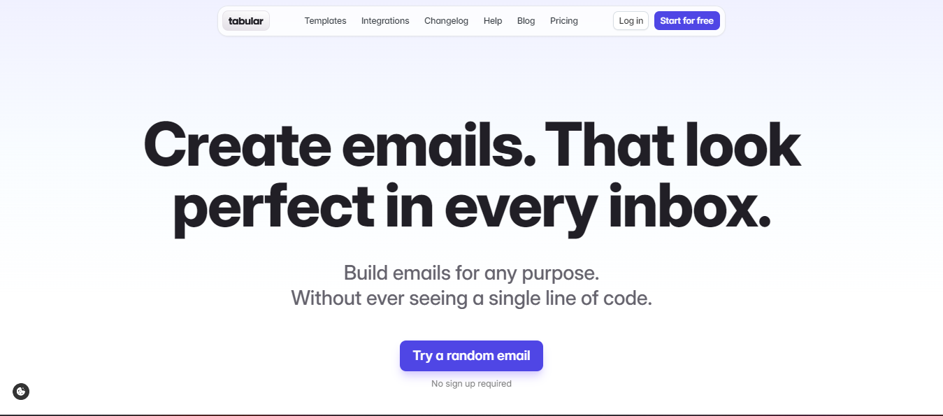 Tabular - email design tools